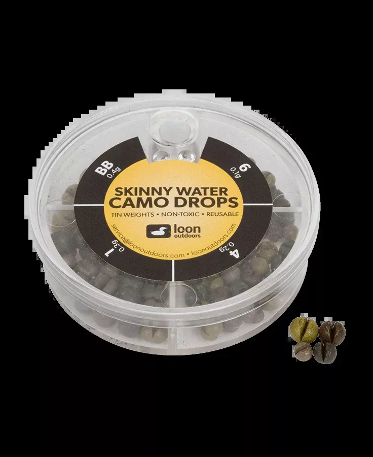 LOON OUTDOORS TIN DROPS SKINNY WATER 4 DIVISION WEIGHTS