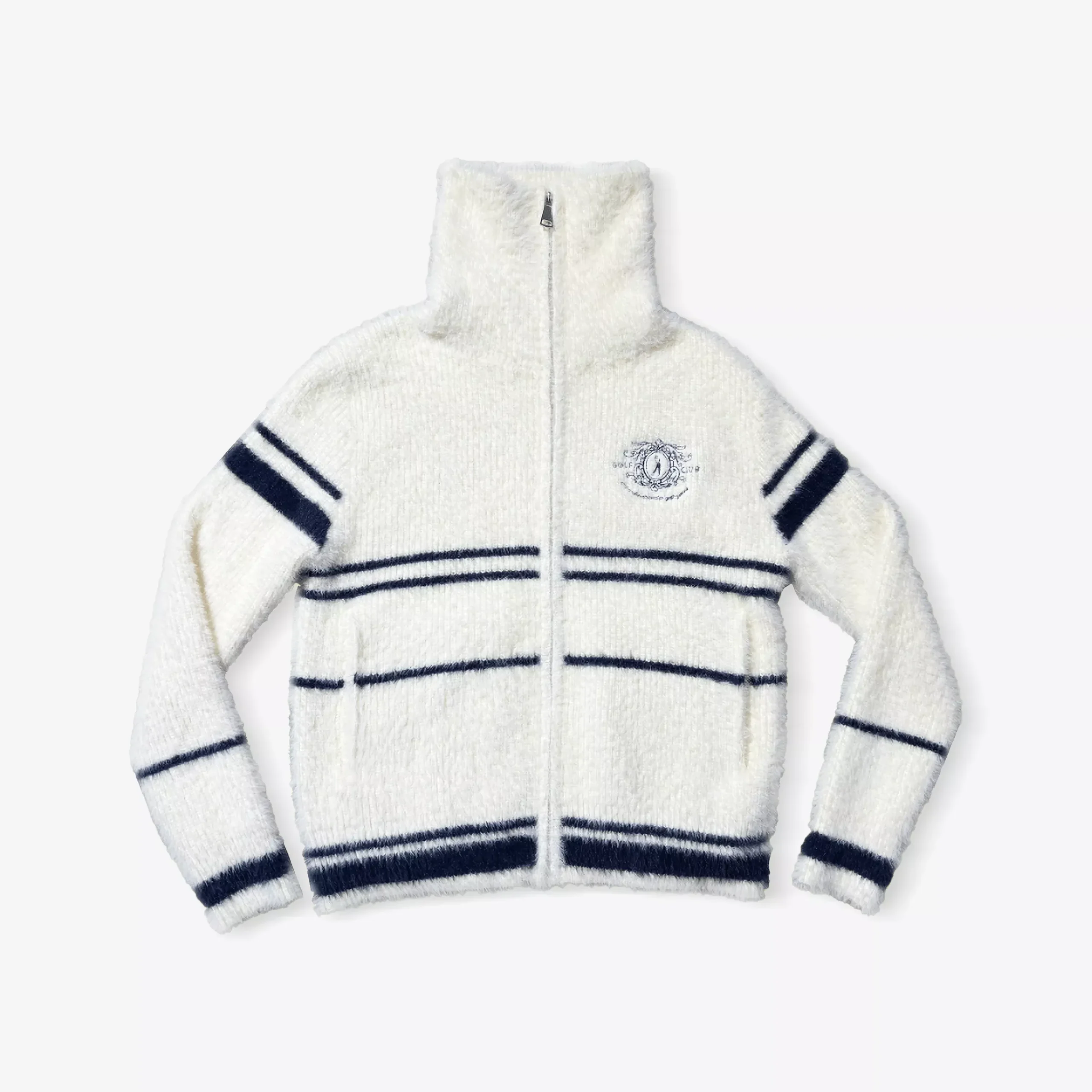 LovelandWomen’s Zipped Sweater – White