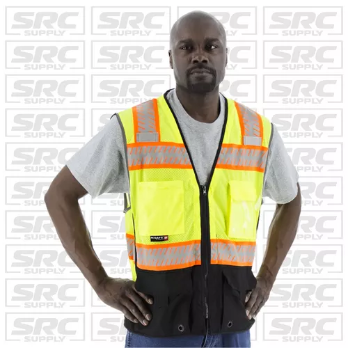 MAJESTIC LIME W/ DOT REFLECTIVE CHAINSAW STRIPING ANSI 2