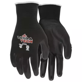 MCR Safety 96691 UltraTech ESD Work Gloves – 21 Gauge Nylon Shell – Polyurethane Palm Coating