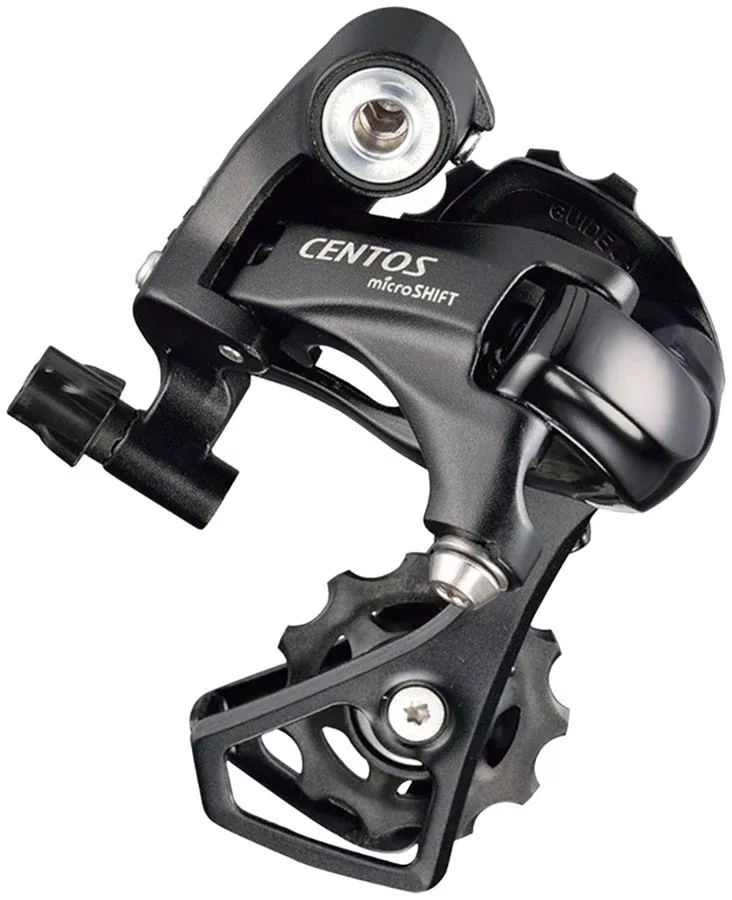 microSHIFT Centos Rear Derailleur – 10 Speed Short Cage BLK Shimano 4700 Compatible