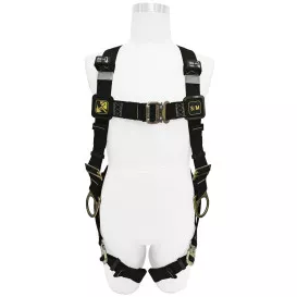 Miller H5WS1 Full-Body Welding Harness – 5 Points of Adjustment – Back and Side D-Rings – Quick-Connect Chest & Leg Buckles