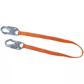 Miller Titan II Positioning and Restraint Web Lanyard with Steel Locking Snap Hooks