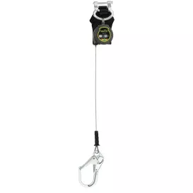 Miller TurboLite + Edge Single Cable Edge Personal Fall Limiter – Aluminum Harness One Pin Connector – Steel Locking Rebar Hook