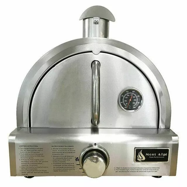 Mont Alpi MAPZ-SS Pizza Oven, Size L – Silver