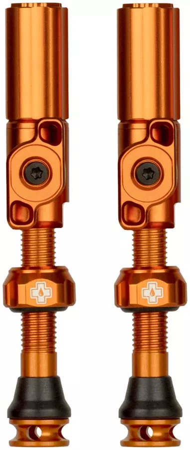 Muc-Off Big Bore Hyrid Tubeless Valve Stems – Medium 35mm Orange