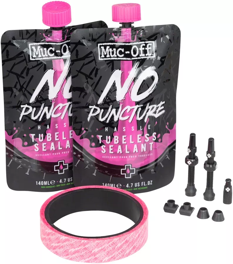 Muc-Off Ultimate Tubeless Kit – DH/Trail/Enduro 30mm Tape 44mm Valves