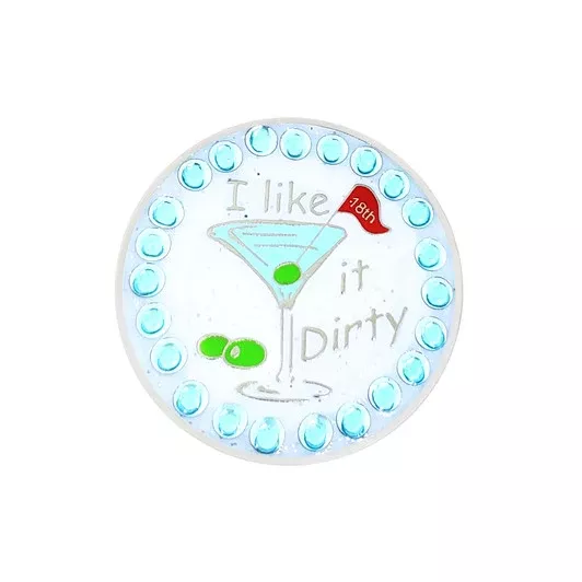 Navika I Like It Dirty Sparkly Ballmarker and clip set