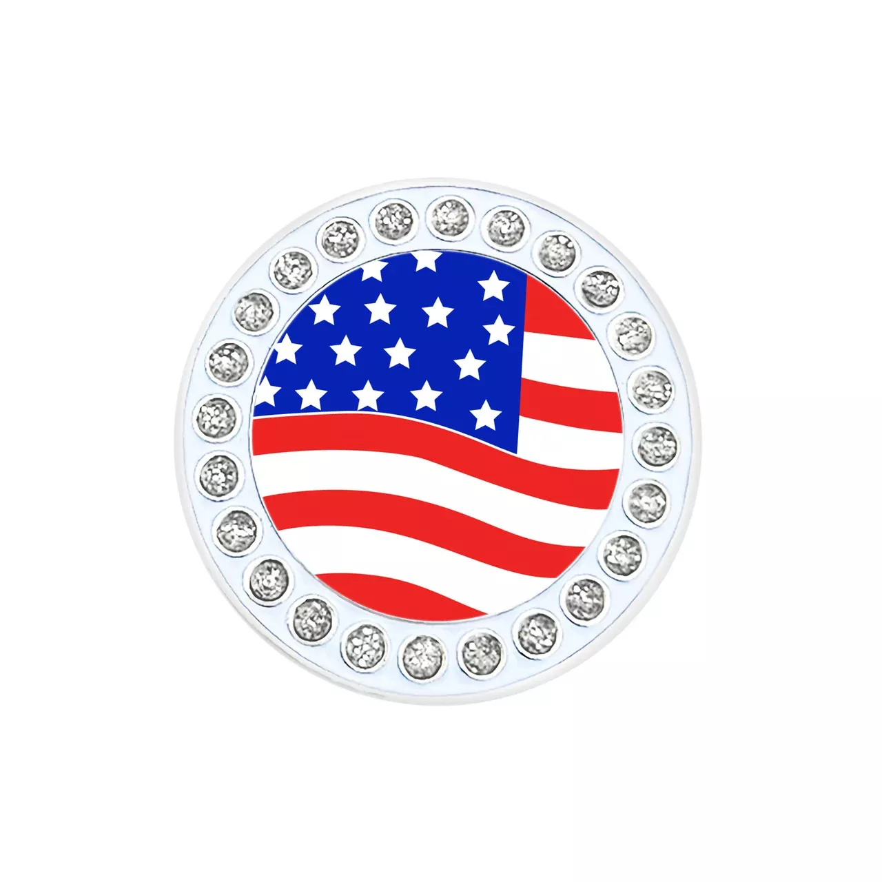 Navika Sparkly Ballmarker and Clip Set-Round USA