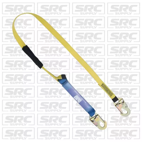 PALMER SAFETY LANYARD 6FT. SHOCK ABSORBER- SMALL HOOKS- SINGLE LEG.
