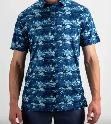 Pins and Aces Pins and Aces Electric Camo Polo