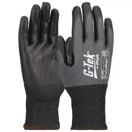 PIP 16-586 G-Tek PolyKor Seamless Knit PolyKor Blended Gloves – Polyurethane Coated Grip