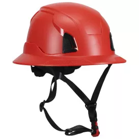 PIP 280-HP1491R-FB Traverse ANSI Type II Full Brim Safety Helmet – Red