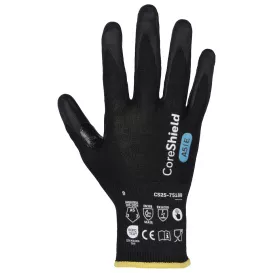 PIP CS25-7518B G-Tek CoreShield Seamless Knit A5 Engineered Yarn Gloves - Nitrile Coated Foam Grip - ESD Safe