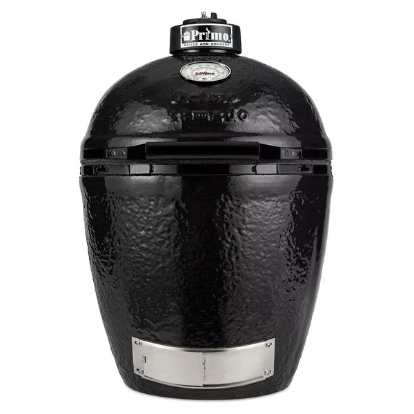 Primo PGCRH Kamado Round Ceramic Charcoal Grill w/ Ash Tool and Grate Lifter