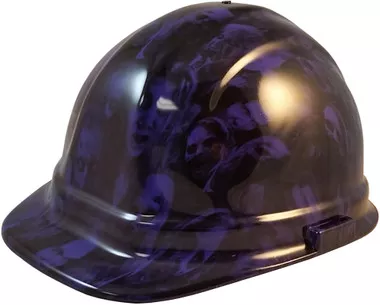 Purple Zombie Cap Style Hydro Dipped Hard Hats