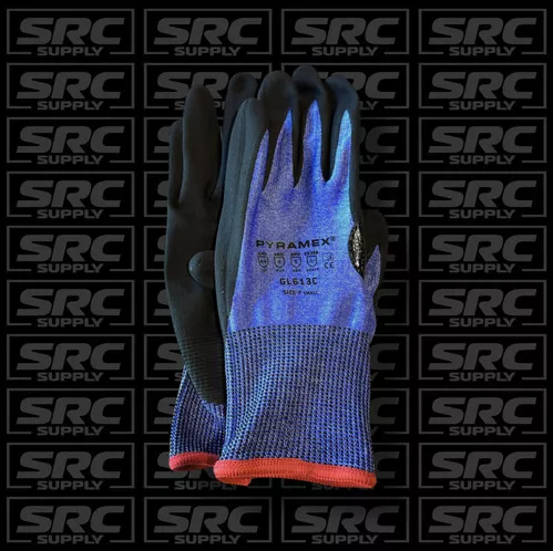PYRAMEX ANSI A4 CUT RESISTANT MICRO-FOAM NITRILE GLOVES MODEL: GL613C