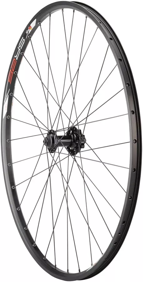 Quality Wheels Value Double Wall Series Disc Front Wheel – 29″ QR x 100mm 6-Bolt BLK Clincher 32H