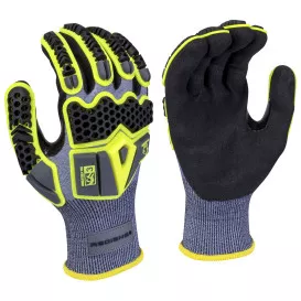 Radians RWG583 Cut Level A6 HPPE Work Gloves – TPR and Sandy Foam Nitrile