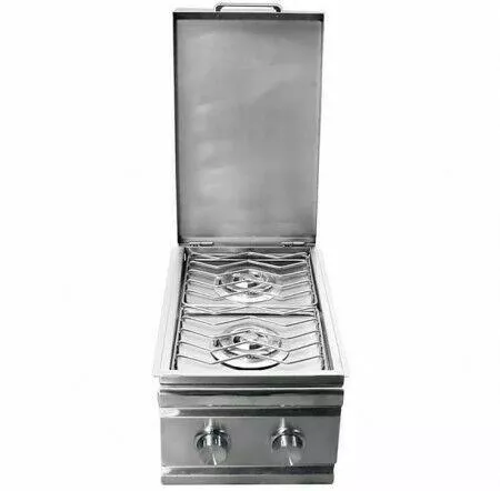 RCS Stainless Double Side Burner, Slide-In – Propane