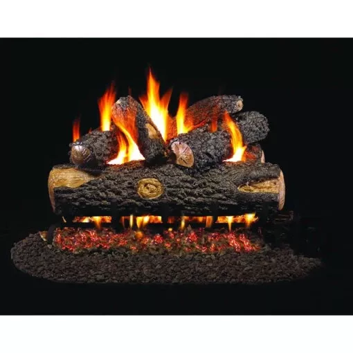 Real Fyre 18″ Woodland Oak Vented Gas Log Set , G4 Burner