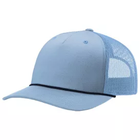 Richardson 112FPR Five-Panel with Rope Cap - Columbia Blue/Navy