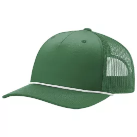 Richardson 112FPR Five-Panel with Rope Cap - Kelly/White