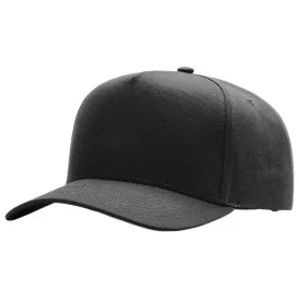 Richardson 323FPC Full Fabric 5-Panel Champ Cap – Black