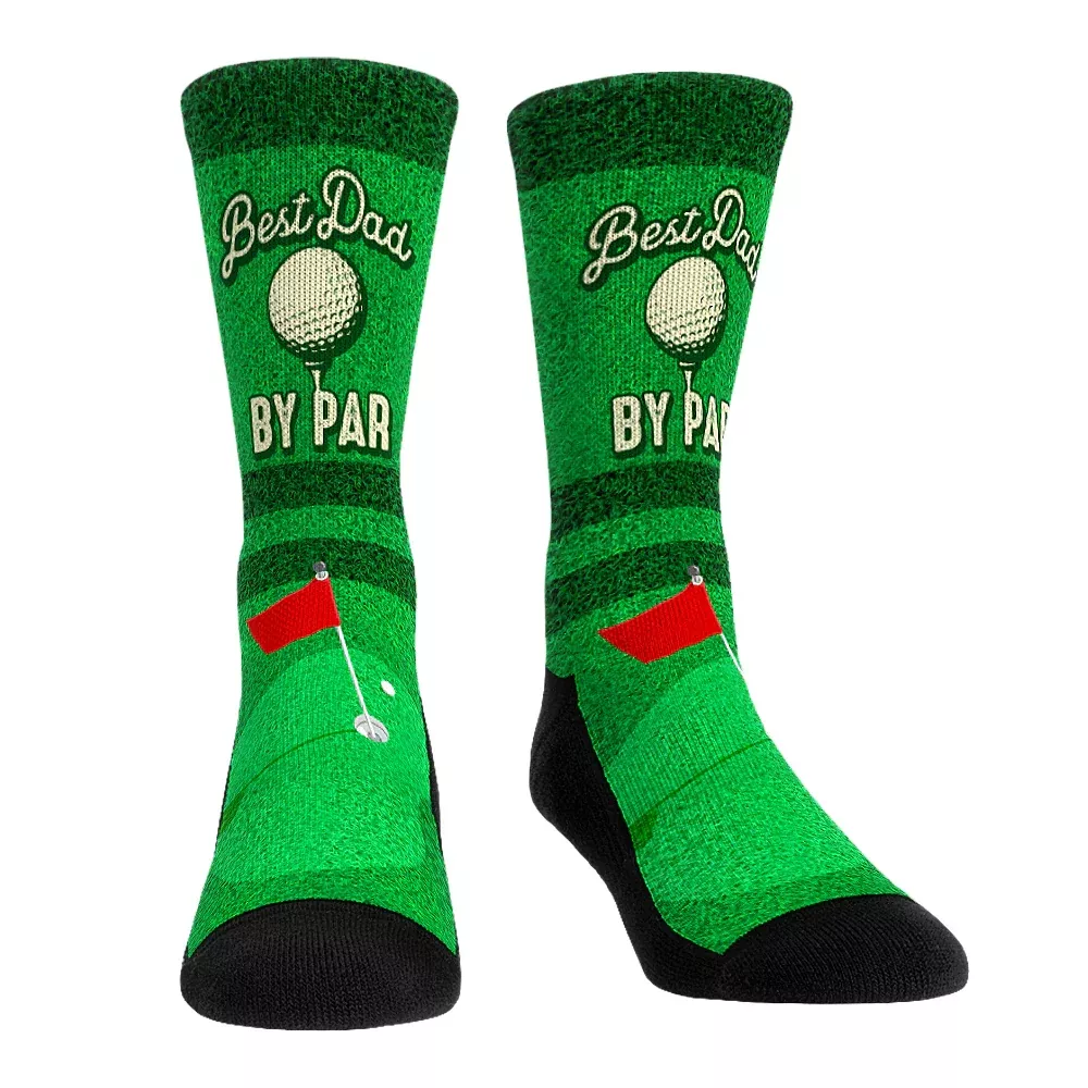 Rock em Best Dad By Par Socks