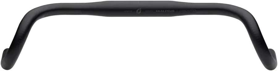 Salsa Cowchipper Drop Handlebar – 31.8mm Clamp 42cm Width Aluminum Black