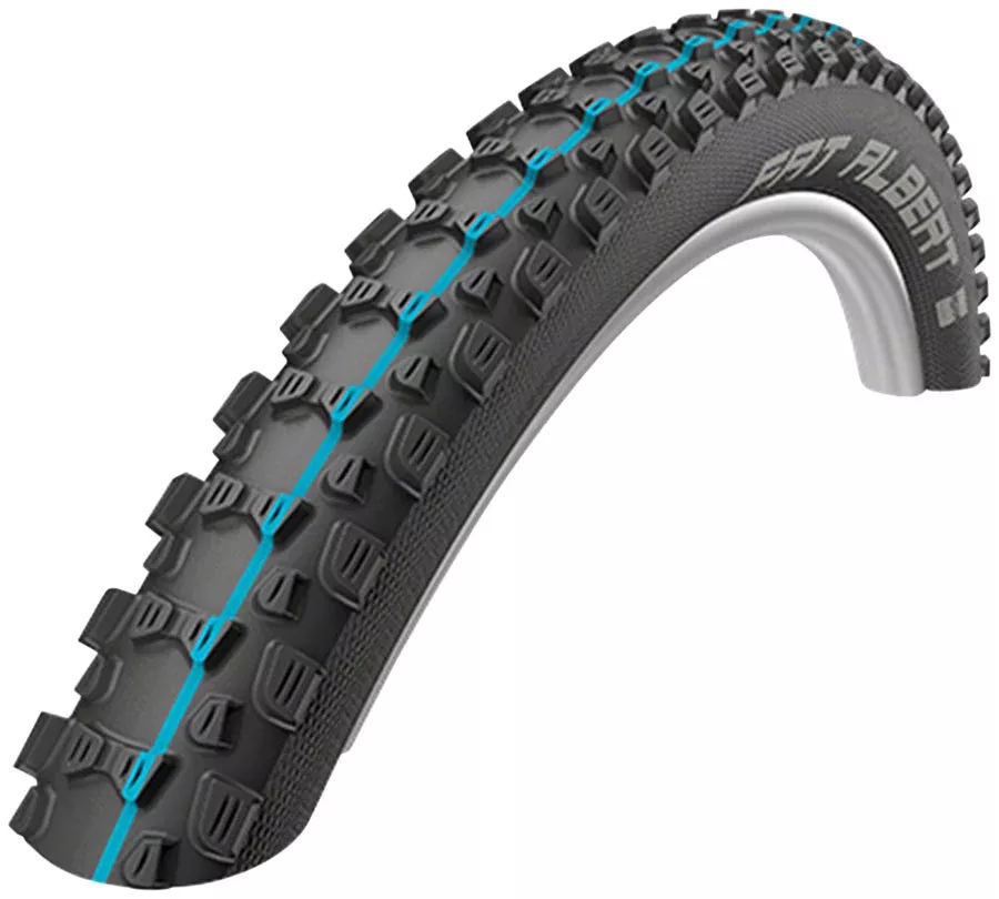 Schwalbe Fat Albert Rear Tire – 27.5 x 2.35 Tubeless Folding BLK Evolution Addix SpeedGrip Snakeskin