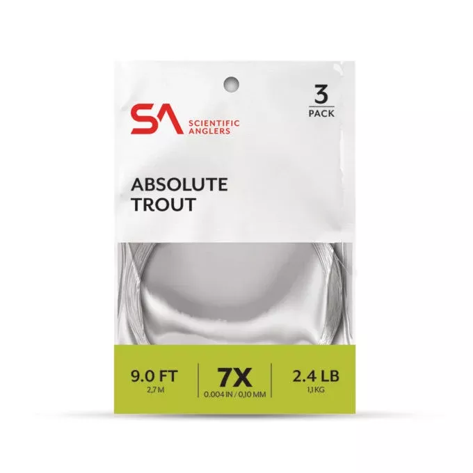 SCIENTIFIC ANGLER 3 PACK ABSOLUTE TROUT LEADER 9'