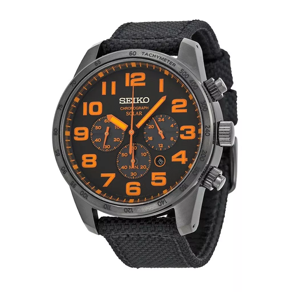 Seiko Core Sport Solar Brushed Brown Stainless Steel Men’s Watch SSC233