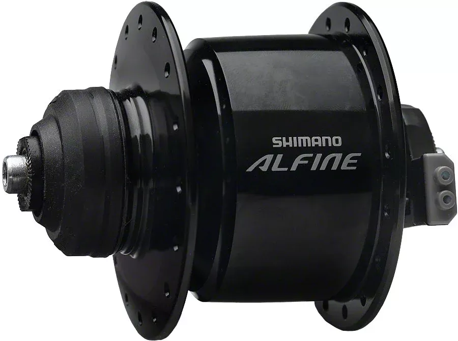 Shimano Alfine DH-S501 Dynamo Front Hub – QR x 100mm Center-Lock Black 32h