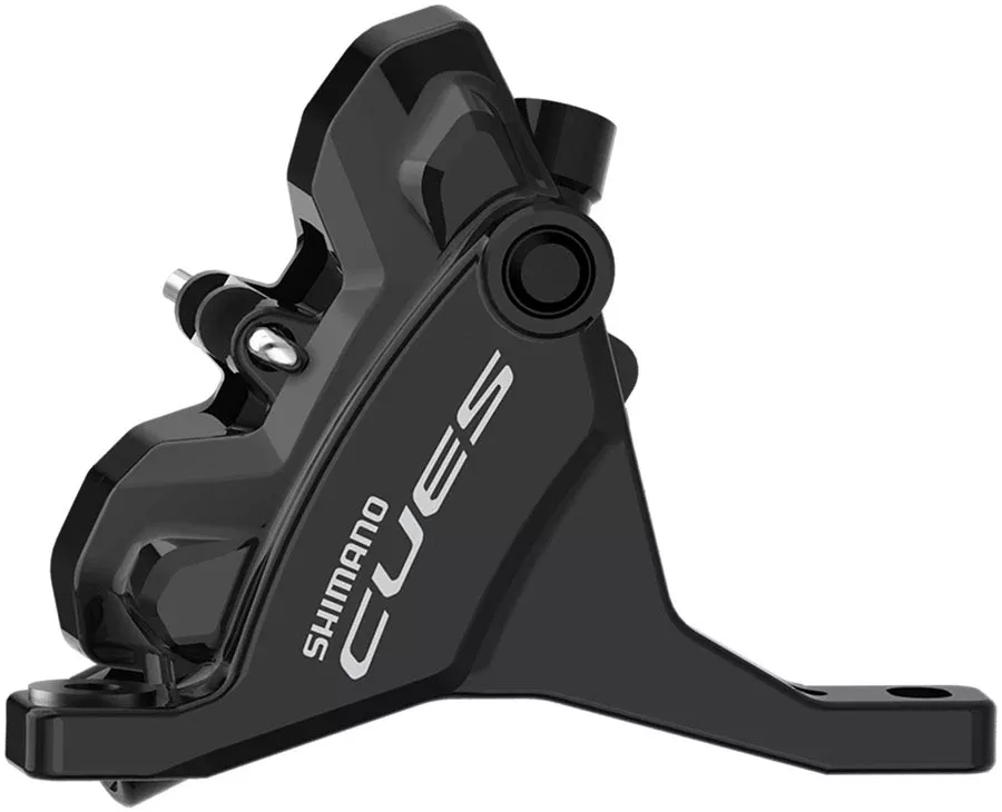 Shimano CUES BR-U6030F Hydraulic Disc Brake Caliper – Front Flat Mount Resin Pad BLK
