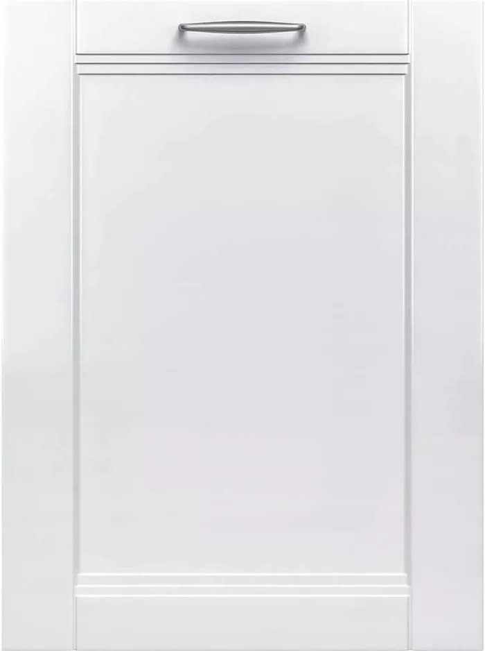 SHVM63W53N 24 300 Series Scoop Handle Dishwasher with 16 Place Settings 5 Wash Cycles 3rd Rack 44 dBA Noise Level and Extra Dry Option in Panel Ready
