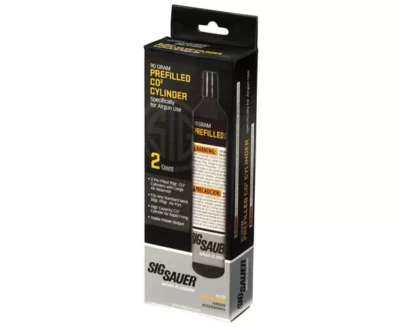 Sig Sauer AC-90-2 CO2 90gram Cartridge (2 Pack) for Air Guns Airrifles