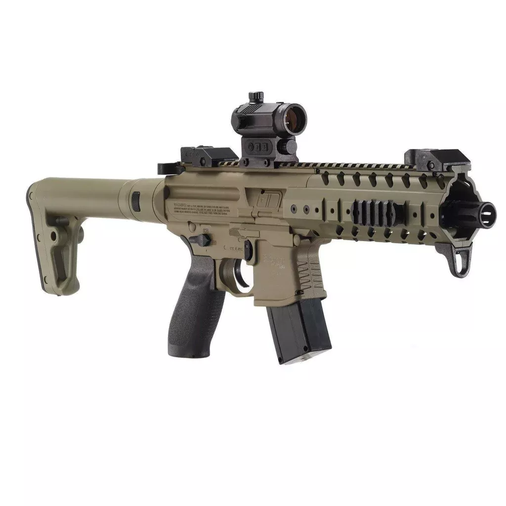 Sig Sauer MPX .177 Cal Co2 30 Round SIG20R Red Dot Air Rifle Flat Dark Earth