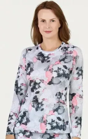 Sofibella- Long Sleeved Twilight Air Flow Top (Style#: 7013W)(X- Large Only)