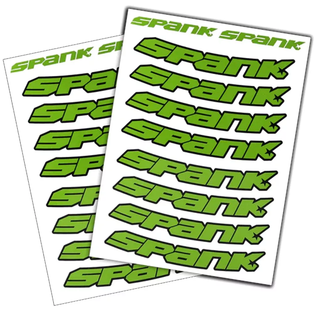 Spank Spank Rim Decals – Bright Green –