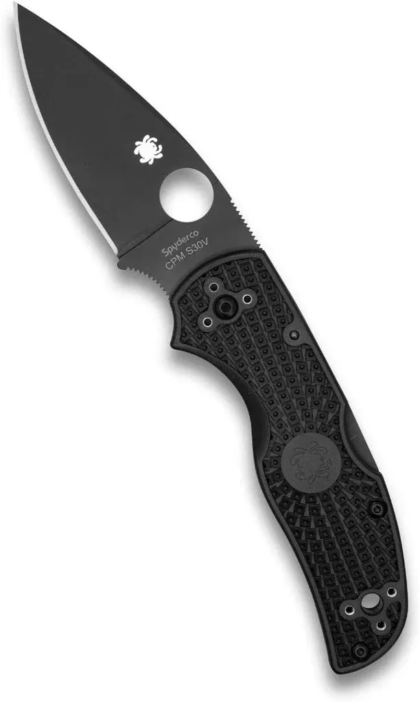 Spyderco Native 5 FRN Black 2.95″ Plain Edge Folding Pocket Knife (C41PBBK5)