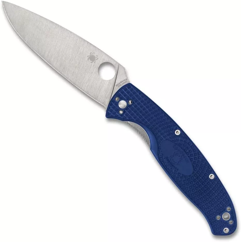 Spyderco Resilience Lightweight CPM S35VN Blue 4.25″ Folding Pocket Knife (C142PBL)