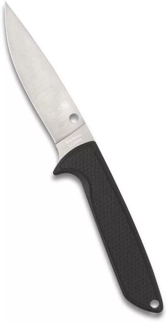 Spyderco WaterWay LC200N G10 Salt 4.44″ Plain Edge Fixed Blade Knife (FB43GP)