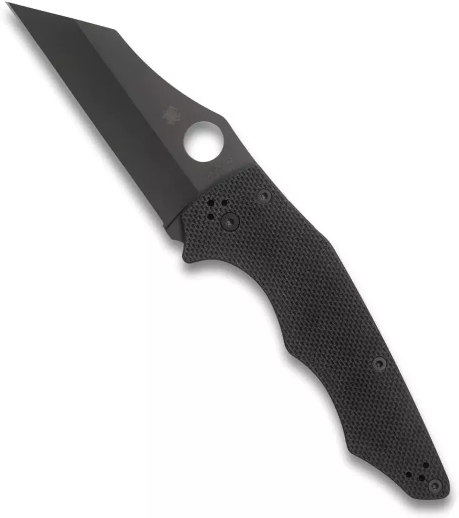 Spyderco Yojimbo Black Plain Edge 3.98″ Folding Pocket Knife (C253GPBBK)