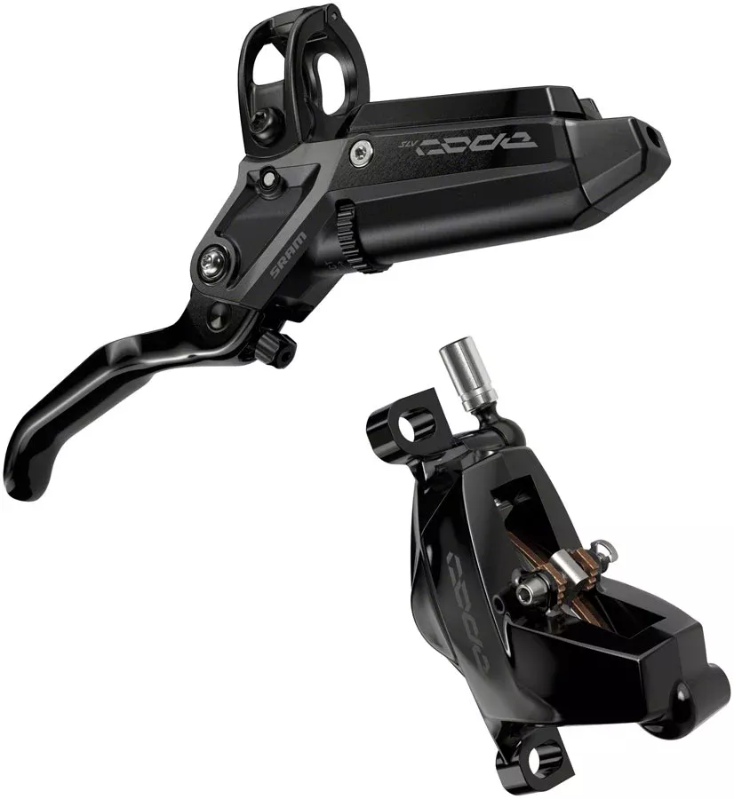 SRAM Code Silver Stealth Disc Brake Lever – Front Post Mount 4-Piston Aluminum Lever SS Hardware BLK C1