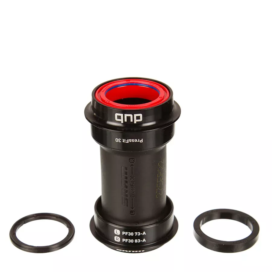SRAM DUB PF30 73 Wide Ceramic Press Fit BB PF30 Spindle: 28.99mm Width: 73mm Diameter: 46mm