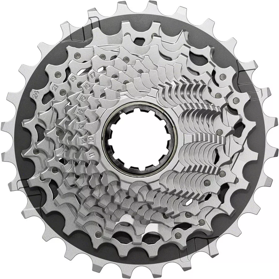 SRAM Force XG-1270 Cassette – 12-Speed 10-28t Silver For XDR Driver Body E1