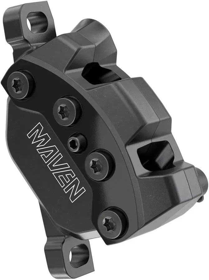 SRAM Maven Silver Disc Brake Caliper Assembly – Front/Rear Post Mount 4-Piston BLK A1