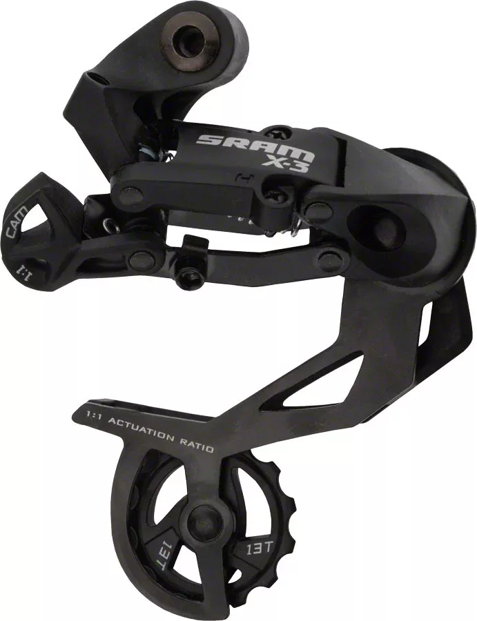 SRAM X3 Rear Derailleur – 789 Speed Long Cage Black