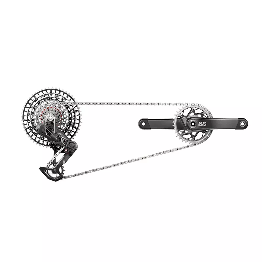 SRAM XX SL T-Type Eagle AXS Groupset 170mm Blk D2